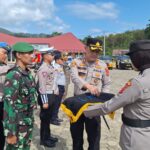 Kapolres Konawe Utara Pimpin Apel Gelar Pasukan Operasi Zebra Anoa 2023, Berikut Sasarannya.