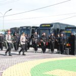 Kapolres Morowali, Pimpin Apel Gelar Pasukan Operasi Mantap Brata Tinombala 2023-2024 Akan Pengamanan Pemilu Yang Aman Dan Tertib.