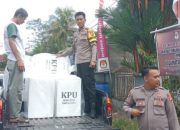Polisi Amankan Proses Pergeseran Logistik ke Lokasi Rekapitulasi Tingkat PPK