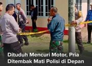 Dituduh Mencuri Motor Pria di Tembak Mati Polisi Didepan Anak Istri dan Orang Tuanya